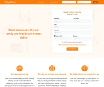 Splitchek.com(Gift-giving made easy) Screenshot