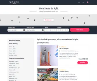 Splithotels.net(Split hotels & apartments) Screenshot