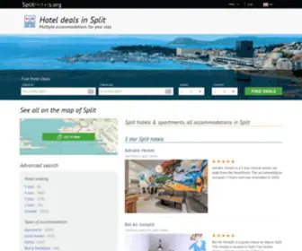 Splithotels.org(Split hotels & apartments) Screenshot