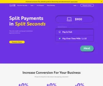 Splitit.com(Installment Buy Now Pay Later Services for Business) Screenshot