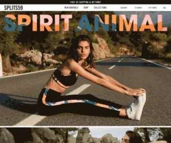 Splits59.com(Workout Apparel & Yoga Clothing for Women) Screenshot
