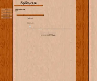 Splits.com(Splits) Screenshot