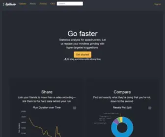 Splits.io(The world's most advanced speedruning analytics and racing platform) Screenshot