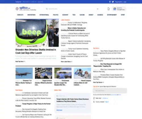 Splitzz.net(The Important World News) Screenshot