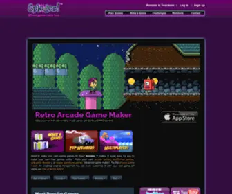 Sploder.com(Make your own Games) Screenshot