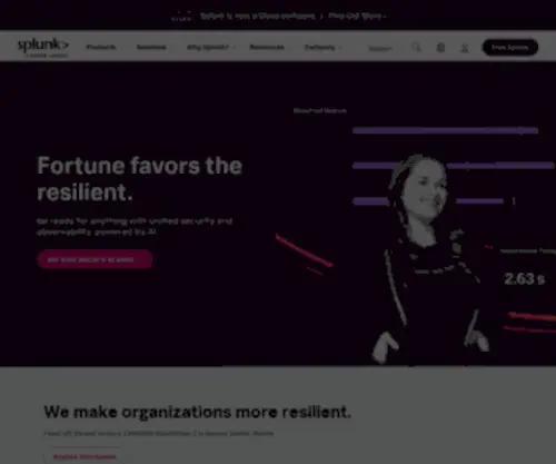 Splunk.com(The Key to Enterprise Resilience) Screenshot