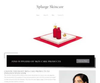 Splurgeskincare.com(Splurge Skincare) Screenshot