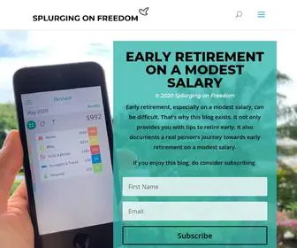 Splurgingonfreedom.com(Splurging on Freedom) Screenshot