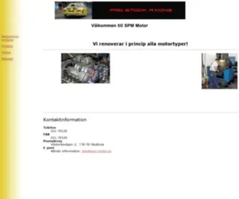 SPM-Motor.se(Start) Screenshot