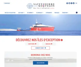 SPM-Tourisme.fr(Site officiel/Official web site. Le tourisme à Saint) Screenshot