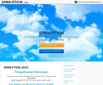 SPMB-Ptain.ac.id(SPMB Ptain) Screenshot