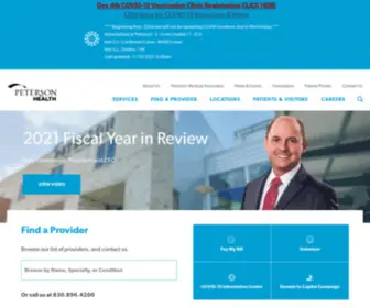 SPMH.com(Peterson Regional Medical Center) Screenshot