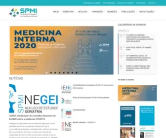 Spmi.pt(Sociedade Portuguesa de Medicina Interna) Screenshot