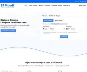 Spmundi.com.br(SP Mundi Câmbio) Screenshot