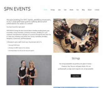 Spnevents.com(Hire Wedding Musicians NYC) Screenshot