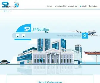 Spnotifier.com(Home) Screenshot