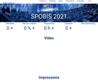 Spobis.com(Der SPOBIS ist Europas größtes Sportbusiness) Screenshot