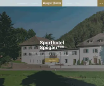 Spoeglerhotels.com(Spegler Hotels) Screenshot