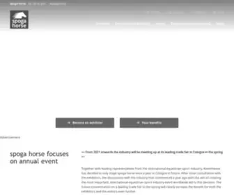 Spogahorse.com(International trade fair for equestrian sports in Cologne) Screenshot