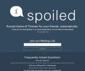 Spoiled.io(Spoiled) Screenshot