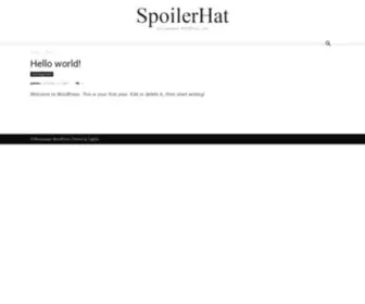 Spoilerhat.com(Just another WordPress site) Screenshot