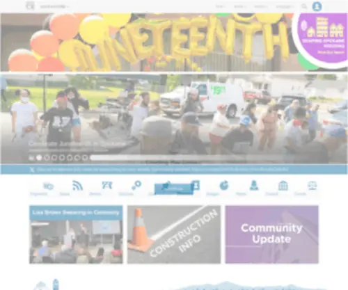 Spokanecity.org(City of Spokane) Screenshot
