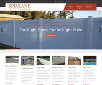 Spokanefence.com(Spokane's Leading Fence Company) Screenshot