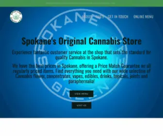 Spokanegreenleaf.com(Spokane's Original Cannabis Store) Screenshot