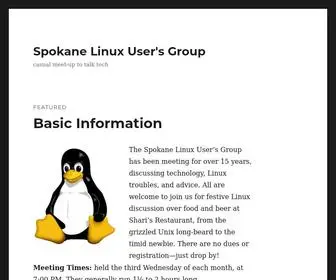 Spokanelinux.org(Casual meet) Screenshot