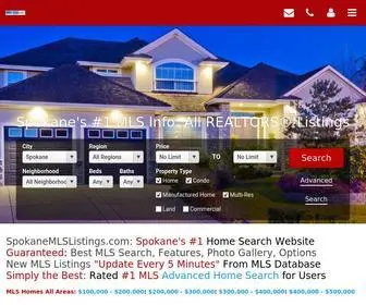 Spokanemlslistings.com(Spokane-MLS-Homes-Houses-Properties-Real-Estate-For-Sale) Screenshot