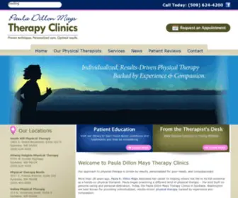 Spokanept.com(Paula Dillon Mays Therapy Clinics) Screenshot