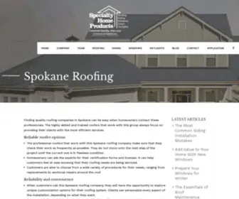 Spokaneroofingnw.com(Spokane Roofing) Screenshot