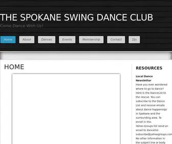 Spokaneswingdanceclub.org(The Spokane Swing Dance Club) Screenshot