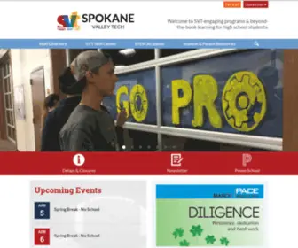 Spokanevalleytech.org(Spokane Valley Tech) Screenshot