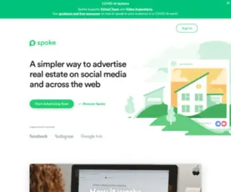 Spokeapp.io(Online advertising for real estate) Screenshot