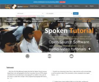 Spoken-Tutorial.org(A spoken tutorial) Screenshot