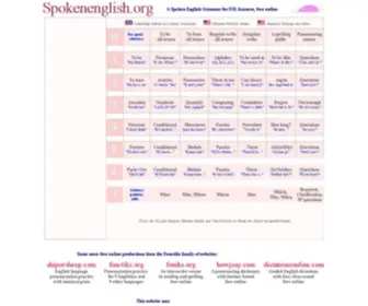 Spokenenglish.org(Study spoken English free online with native speakers) Screenshot