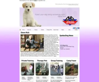Spokesdog.com(Diane Rich Dog Training) Screenshot