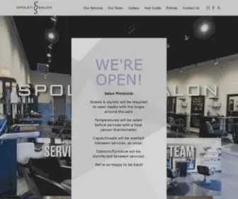 Spoletisalon.com(Hair Salon in Austin) Screenshot