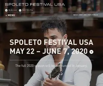 Spoletousa.org(Spoleto Festival USA 2024) Screenshot