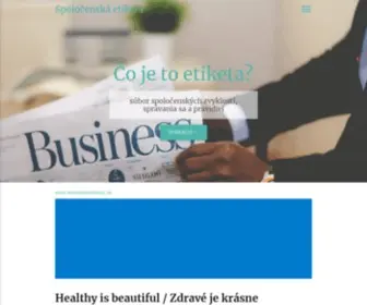 Spolocenskaetiketa.sk(Spoločenská etiketa) Screenshot