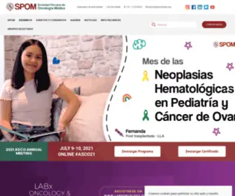 Spomedica.org(Sociedad Peruana de Oncología Médica) Screenshot