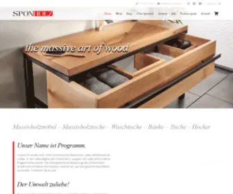 Spon-Holz.de(Massivholzmöbel) Screenshot