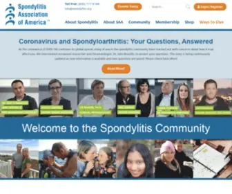Spondylitis.org(Spondylitis Association of America) Screenshot