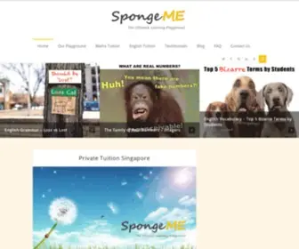 Sponge-ME.com(Private Tuition Singapore) Screenshot