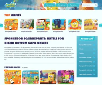 Spongebobsquaregame.com(SpongeBob Square Pants) Screenshot