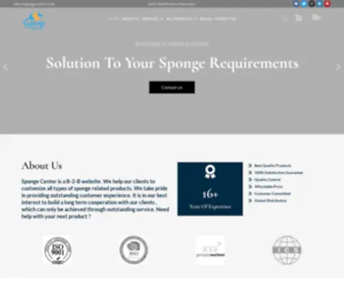 Spongecenter.com(Sponge Center) Screenshot