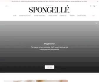Spongelle.com(Spongellé) Screenshot
