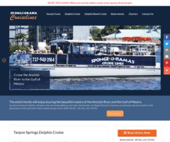 Spongeoramacruiselines.com(Tarpon Springs Dolphin Sightseeing Cruise) Screenshot