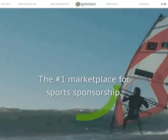 Sponsoo.com(The #1 marketplace for sports sponsorship) Screenshot